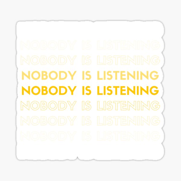 Scuderia Rampante - Nobody is ListeningNobody is Listening