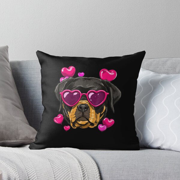 Item preview, Rottweiler Valentines Day Shirt Heart Dog Lover Gift T-Shirt designed and sold by PrintexDesigns.