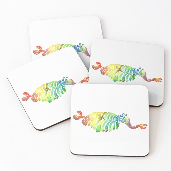 Item preview, Watercolor Fossil Opabinia in Rainbow designed and sold by VivtheFish.
