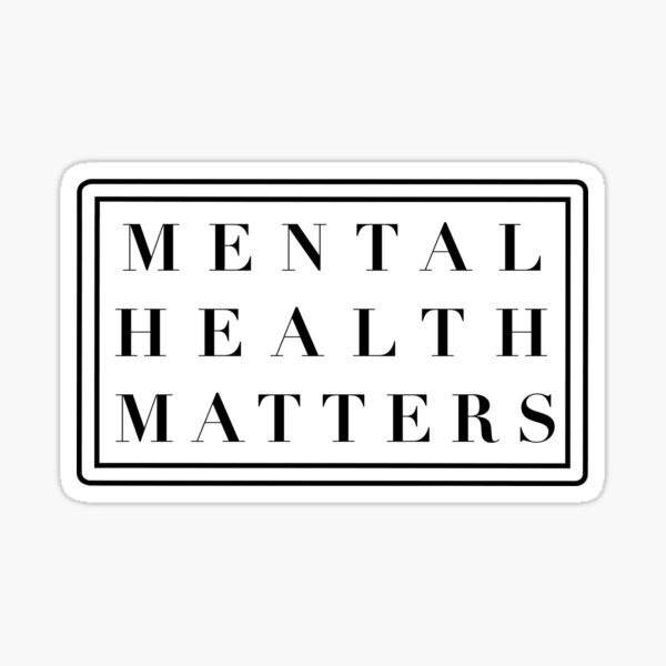 Item preview, Mental health matters typed design designed and sold by Lia Moran.