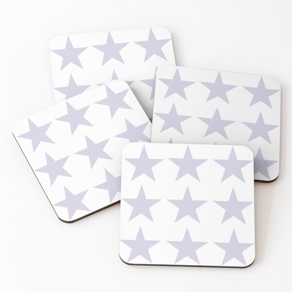 Item preview, Large LILAC and WHITE STARS  designed and sold by RachelMacht.