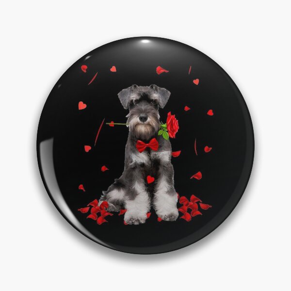 Item preview, Schnauzer Valentines Day Outfit Dog Valentine T-Shirt designed and sold by PrintexDesigns.