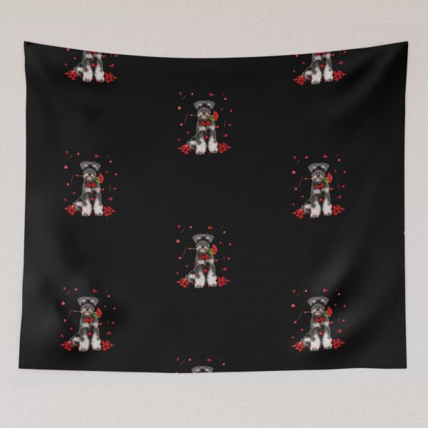 Item preview, Schnauzer Valentines Day Outfit Dog Valentine T-Shirt designed and sold by PrintexDesigns.