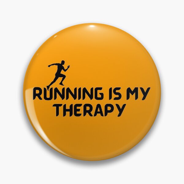 Item preview, Running Is My Therapy Black designed and sold by Indra Agrawal.