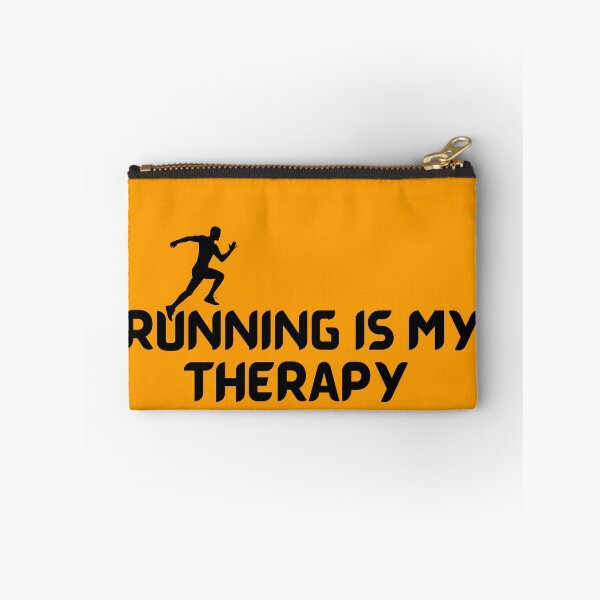 Item preview, Running Is My Therapy Black designed and sold by Indra Agrawal.