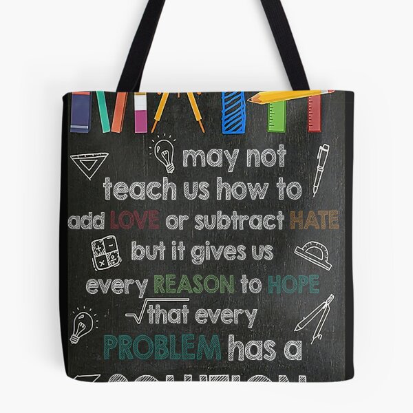 Item preview, Math may not teach us how to add love or subtract hate but it gives us every reason to hope that every problem has a solution designed and sold by Kendall188.