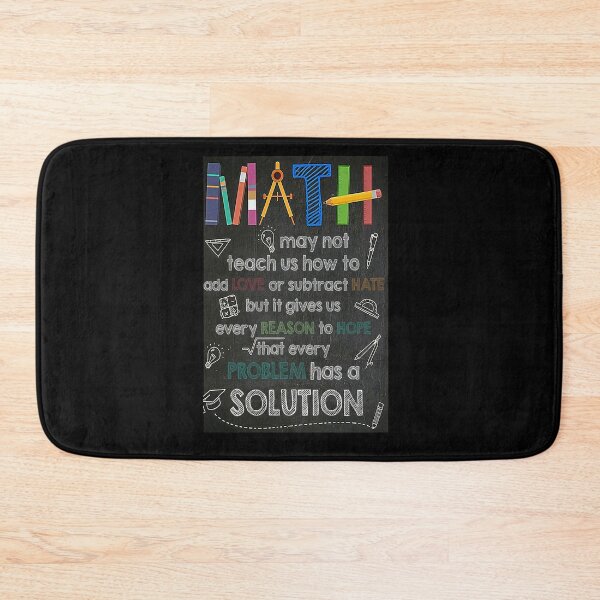 Item preview, Math may not teach us how to add love or subtract hate but it gives us every reason to hope that every problem has a solution designed and sold by Kendall188.
