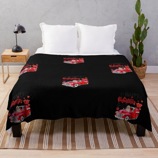 Item preview, Shih Tzu Red Truck Valentines Day Funny Dog Gift T-Shirt designed and sold by PrintexDesigns.