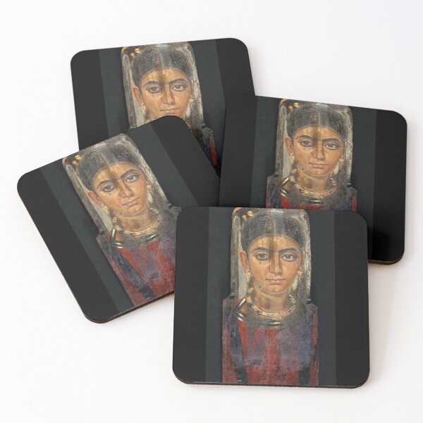 Item preview, Fayum mummy portrait ancient Egypt woman designed and sold by The-Roman-Lady.