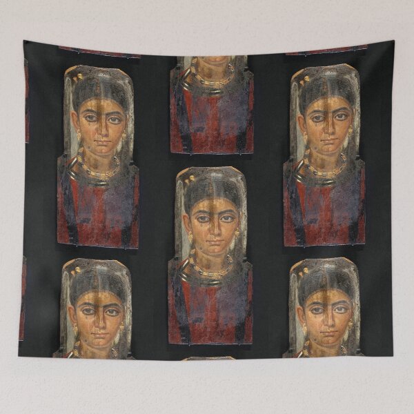 Item preview, Fayum mummy portrait ancient Egypt woman designed and sold by The-Roman-Lady.