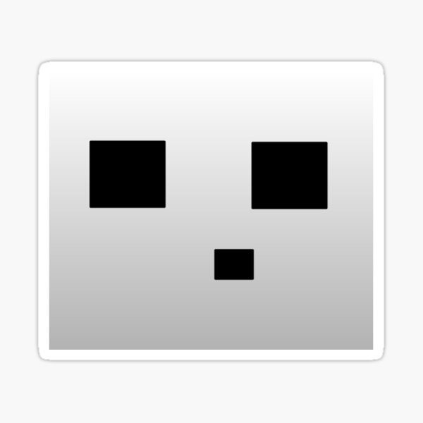 Minecraft Slime White Sticker For Sale By Shmecklelick Redbubble