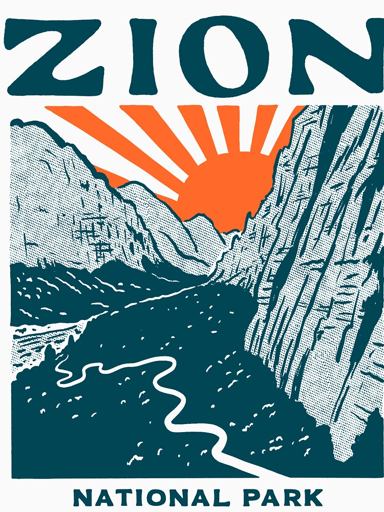 Discover Vintage Zion National Park | Classic T-Shirt