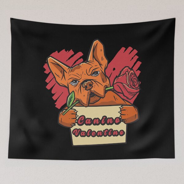 Item preview, Bulldog Francés Canino Valentino Valentine designed and sold by OmmeDesigns.