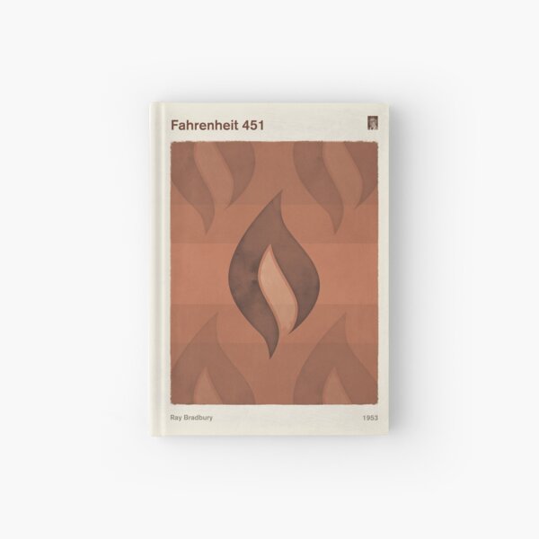 Item preview, Fahrenheit 451, Ray Bradbury Dystopian Sci-Fi Art for Book Lovers designed and sold by RedHillPrints.