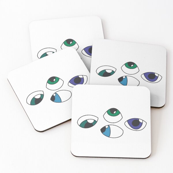 Item preview, Four Eyes Art - Green Blue Purple designed and sold by beccaamac.