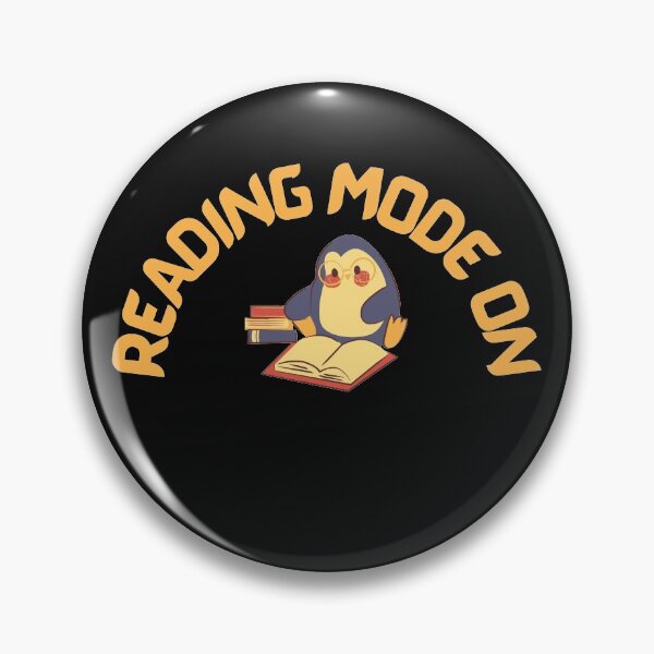 Item preview, Reading Mode On, Bookish Penguin designed and sold by Indra Agrawal.