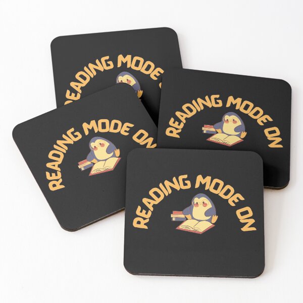 Item preview, Reading Mode On, Bookish Penguin designed and sold by Indra Agrawal.