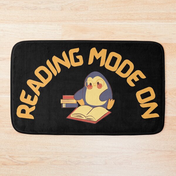 Item preview, Reading Mode On, Bookish Penguin designed and sold by Indra Agrawal.