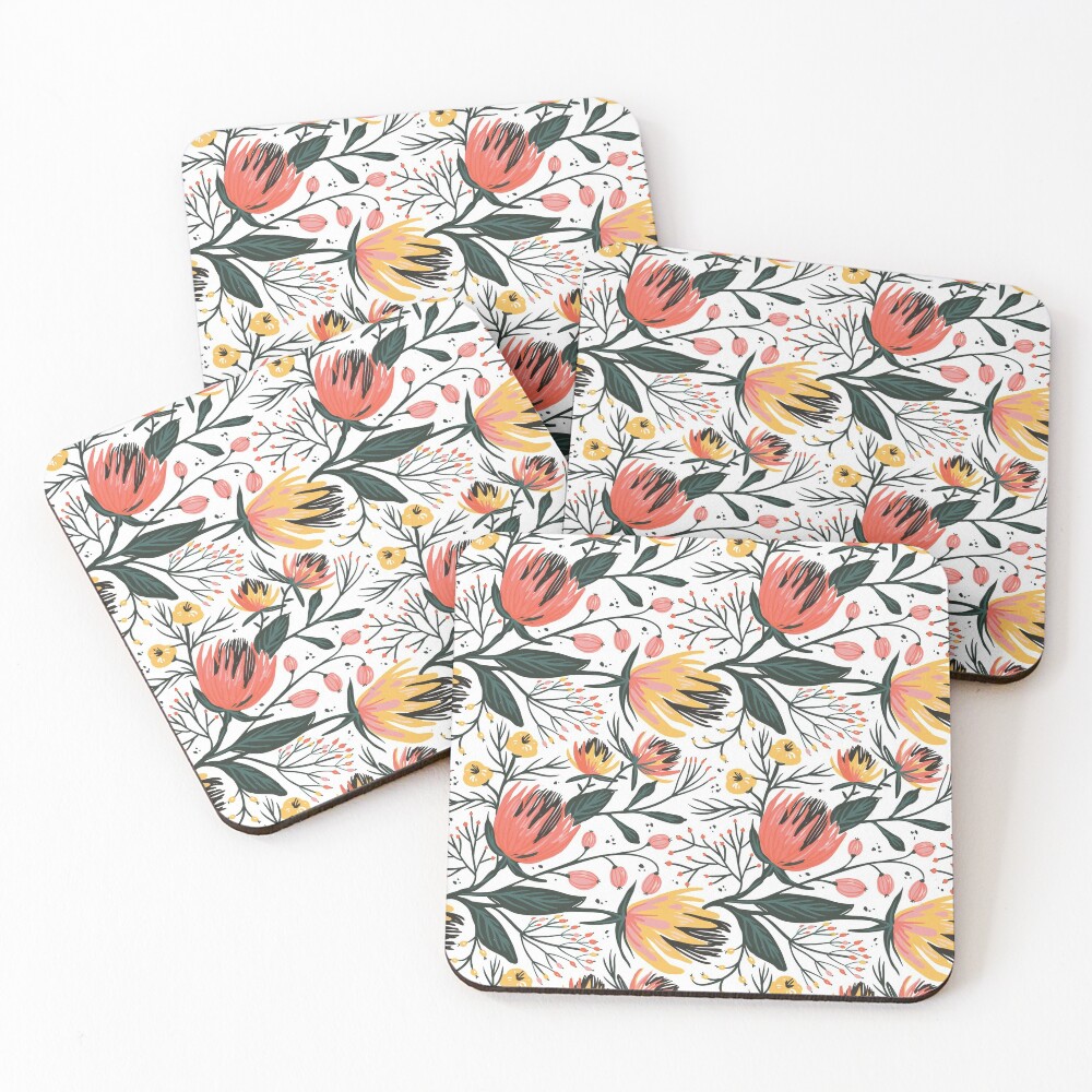Item preview, Coasters (Set of 4) designed and sold by Floral-Patterns.