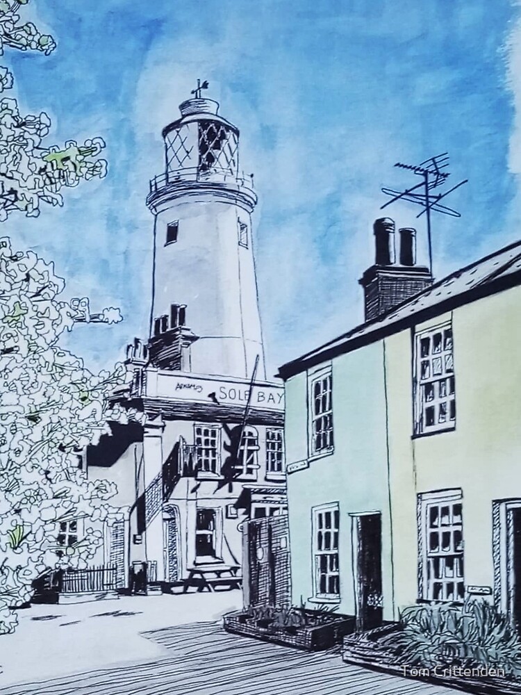 Thumbnail 3 of 3, Art Print, Southwold Lighthouse Watercolour Painting designed and sold by TomCrittenden.