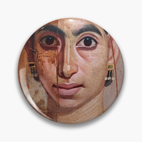 Item preview, Fayum mummy portrait ancient Egypt woman designed and sold by The-Roman-Lady.