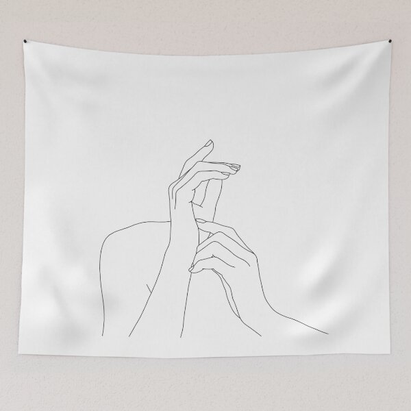 Item preview, Minimalist hands illustration - Eva designed and sold by TheColourStudy.