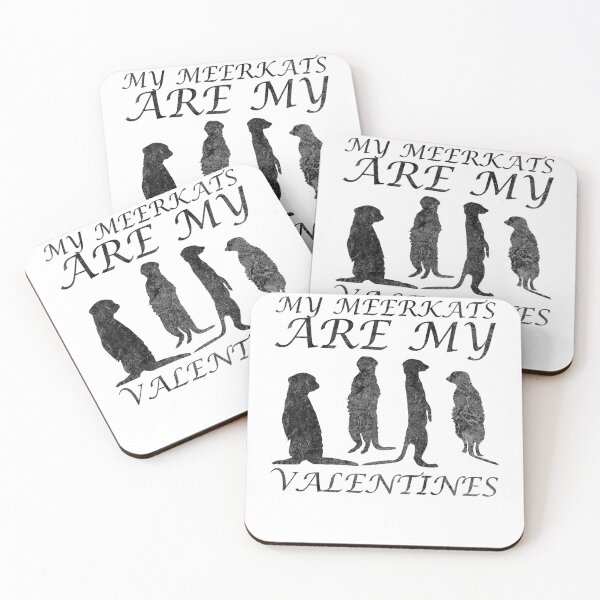 Item preview, My meerkats are my valentine valentine's day designed and sold by DerNerd.