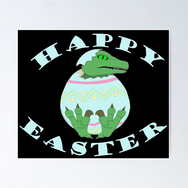 Item preview, Happy Easter Dinosaur in Egg designed and sold by HulyaHoo.