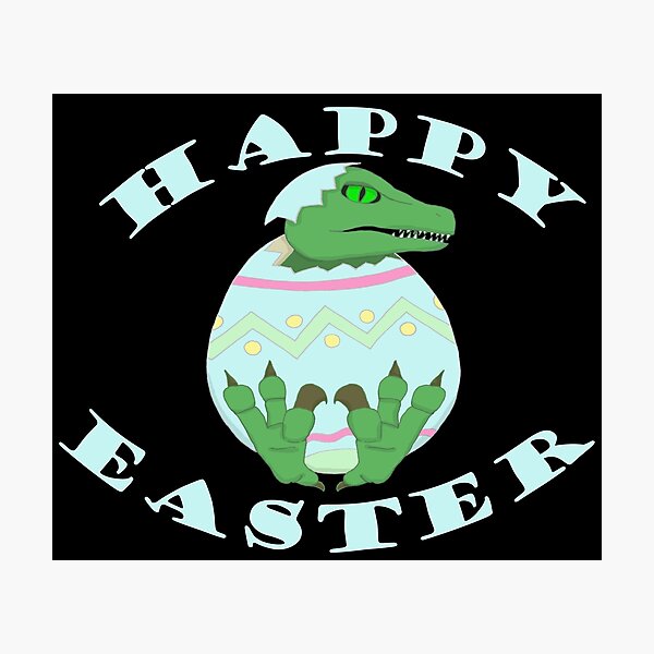 Item preview, Happy Easter Dinosaur in Egg designed and sold by HulyaHoo.