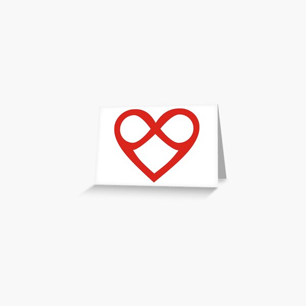 Twin Flame heart infinity Love Greeting Card