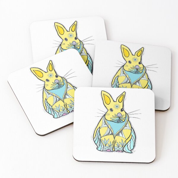 Item preview, Bunny in zentangleartist doodles designed and sold by sueshorman.