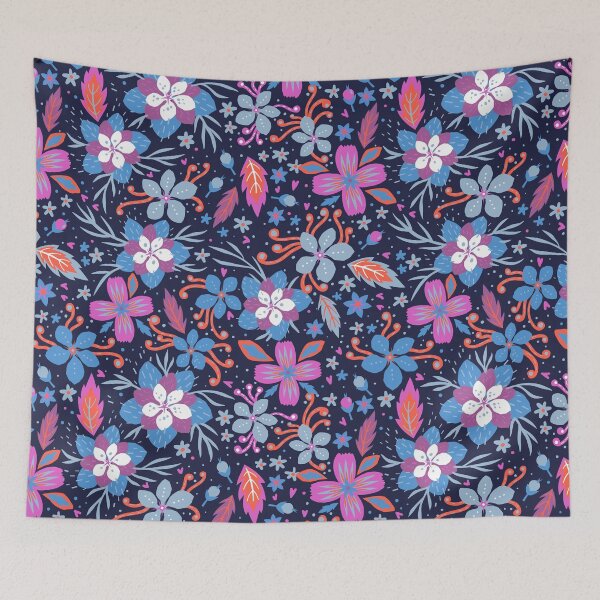 Item preview, Sakura Blossom Cretonne Flower Pattern designed and sold by SwePattern.