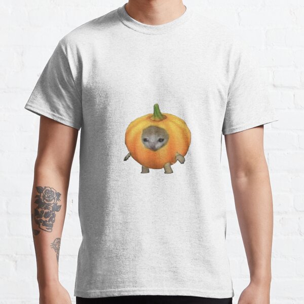 Pumpkin Meme T Shirts Redbubble - classic roblox pumpkin head limited