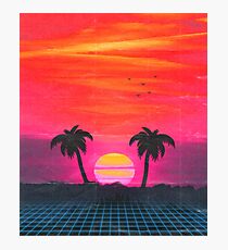 Lámina fotográfica Puesta de sol retro 2