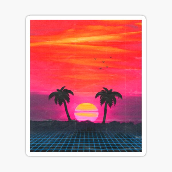 Artikel-Vorschau von Retro-Sonnenuntergang 2, designt und verkauft von makzimiser.