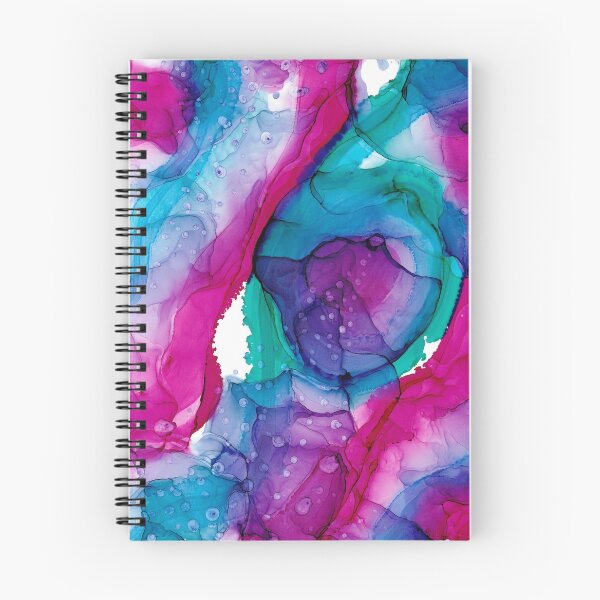 Item preview, Pink Purple Blue Abstract 2121 Alcohol Ink Painting by Herzart designed and sold by herzart.