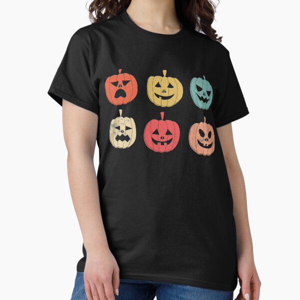Item preview, Vintage Halloween Pumpkin Faces Retro designed and sold by majuga.