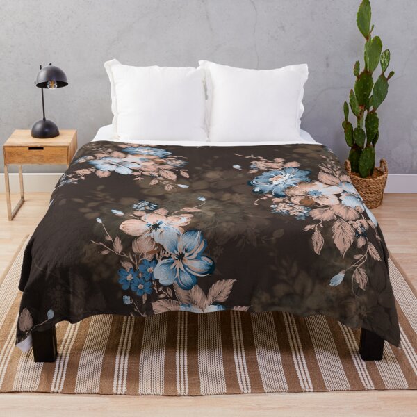 Item preview, Pastel Blue & Brown Nebula floral designed and sold by whitedove457.