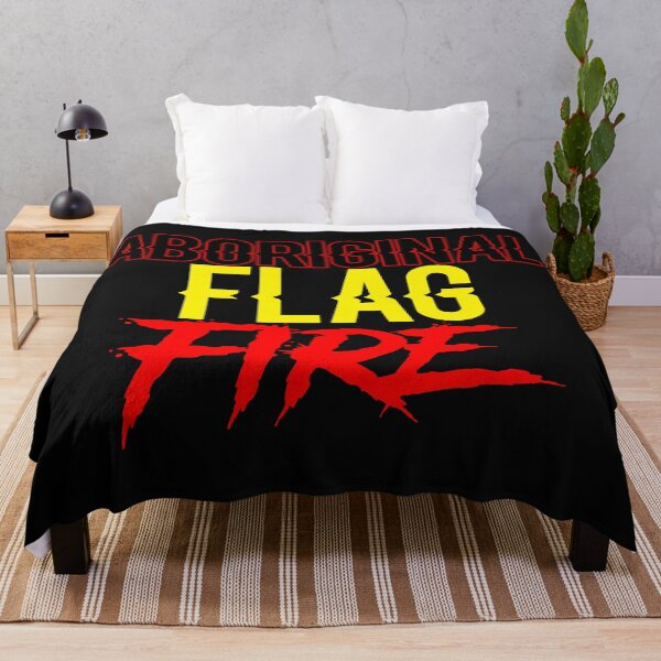 Item preview, Aboriginal Flag Fire designed and sold by ayyoubdz.
