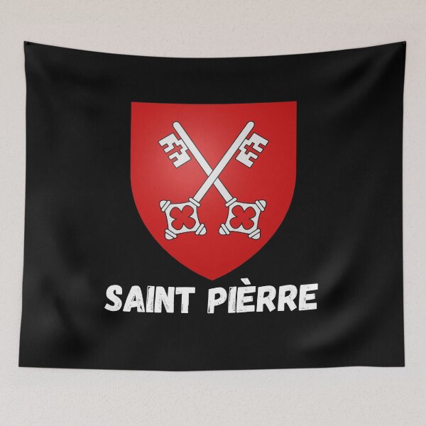 Item preview, Saint Peter Saint Pièrre flag coat of arms designed and sold by mikoala50.