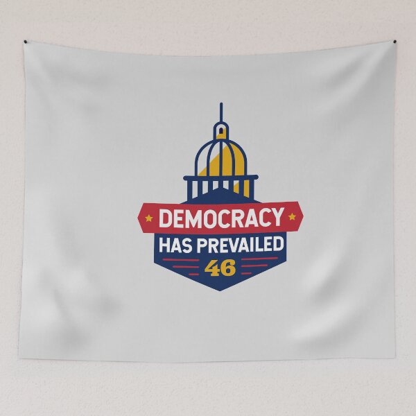 Item preview, Democracy Has Prevailed President Joe Biden 46 Inauguration Day January 20 2021 designed and sold by gkao.