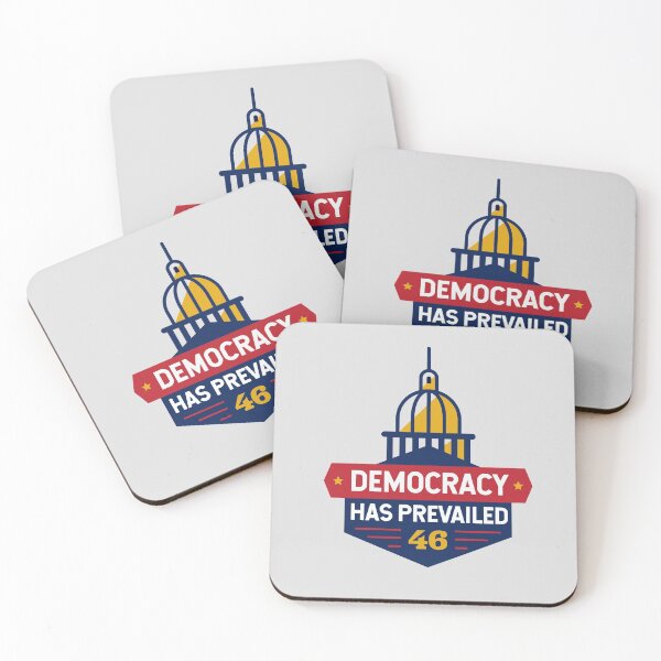Item preview, Democracy Has Prevailed President Joe Biden 46 Inauguration Day January 20 2021 designed and sold by gkao.