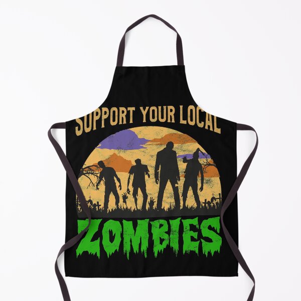 Item preview, Support your local zombies - Funny Halloween designed and sold by majuga.