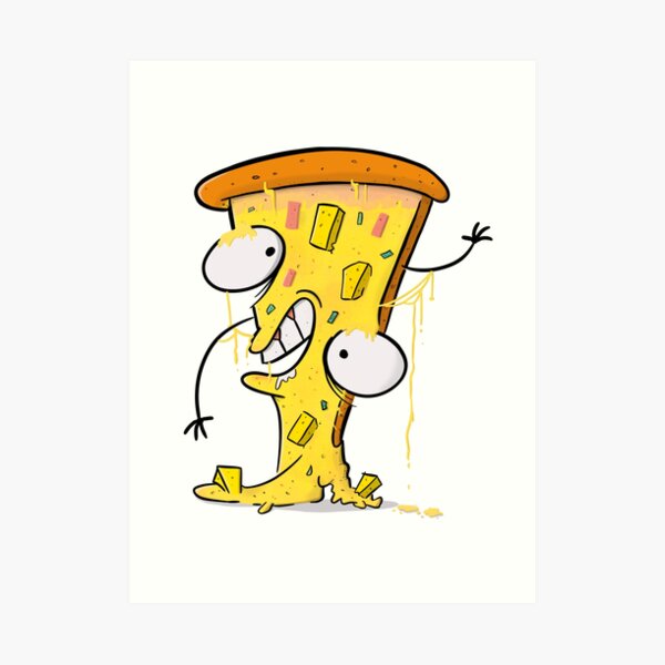 Crusty Pete Pineapple Pizza Boy Art Print