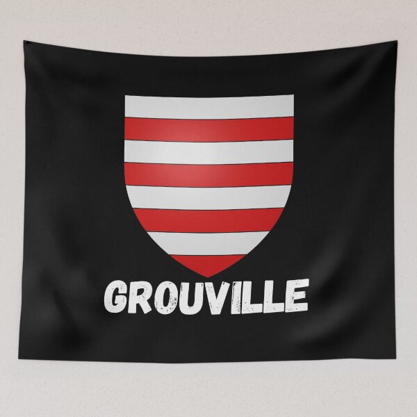 Item preview, Grouville coat of arms flag designed and sold by Original1977.