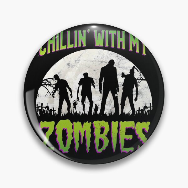Item preview, Funny Halloween - Chillin With My Zombies designed and sold by majuga.