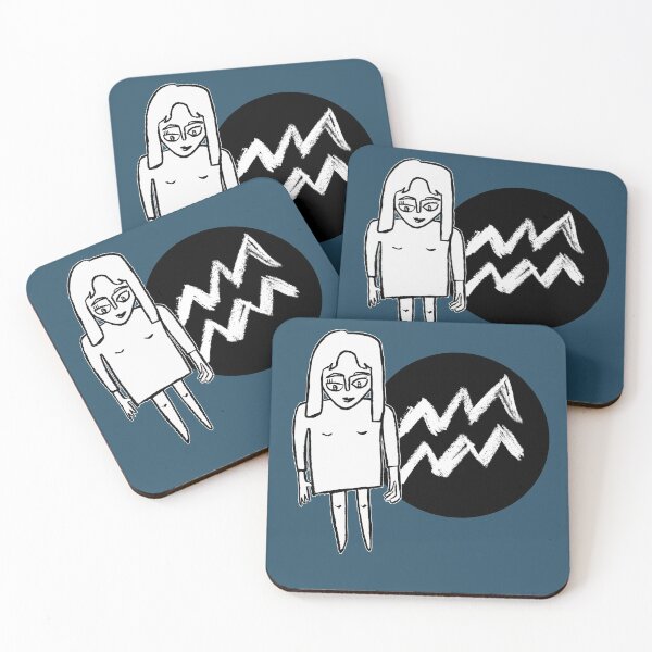 Item preview, Aquarius Zodiac Woman, Aquarius Girl designed and sold by badlydrawnbabe.