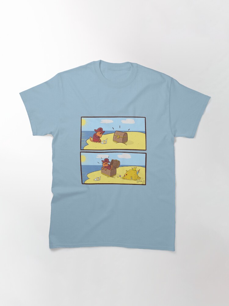 Alternate view of Scribbly G Pirate Kitty Comic Classic T-Shirt