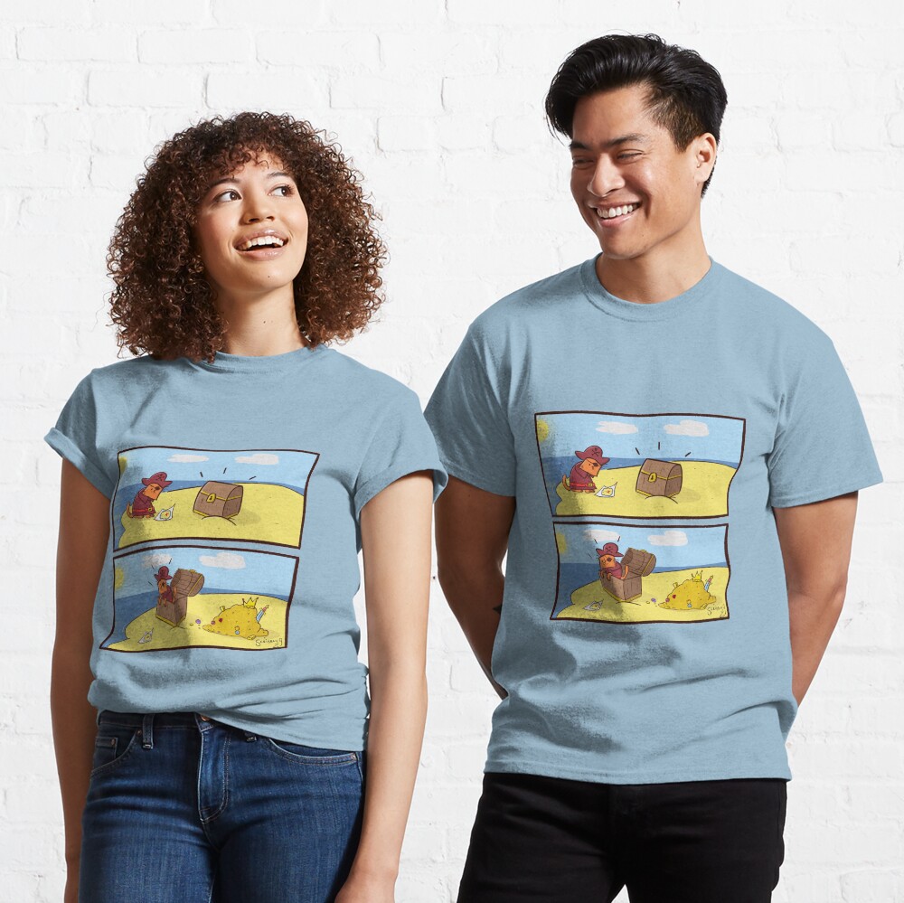 Scribbly G Pirate Kitty Comic Classic T-Shirt