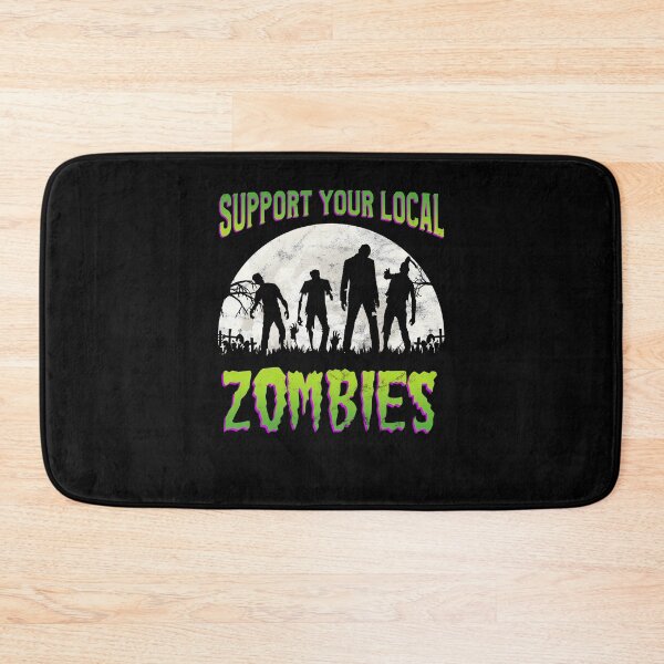 Item preview, Support your local zombies - Retro Halloween Zombie designed and sold by majuga.